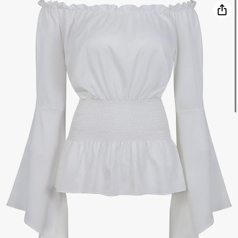 🚨NEVER OPENED NEVER WORN🚨 Renaissance Blouse Off Shoulder Trumpet Long Sleeve